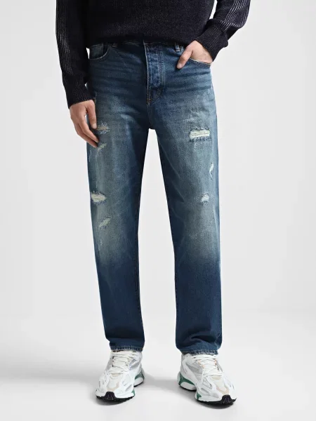 Прямі джинси Armani Exchange темно-синій сині