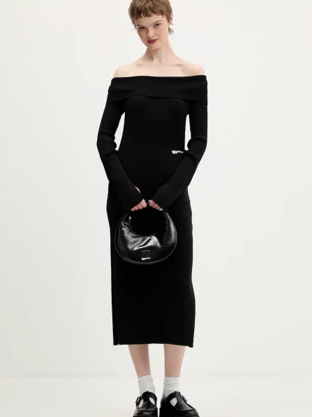 Karl Lagerfeld Jeans spódnica mini prosta czarny