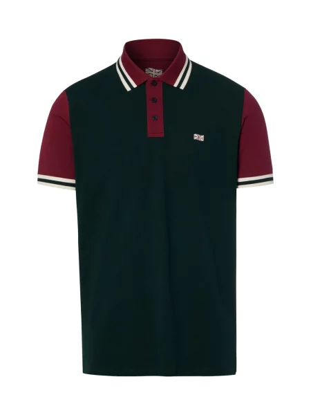Finshley & Harding London koszulka polo Mężczyźni zielony|czerwony S czerwona