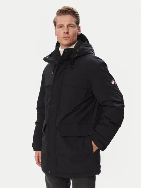 Farmer dzseki Tommy Jeans fekete