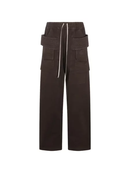 Pantaloni cargo Rick Owens Drkshdw cu cordon maro