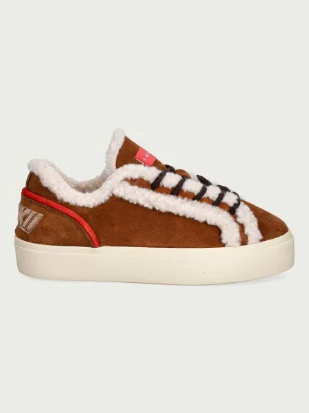 Inuikii Lila Shearling Lace Up superge semišaste rjava