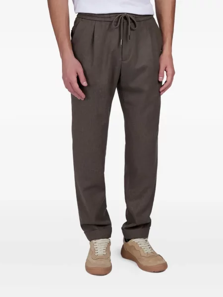 Șnur de strângere pantaloni Paul & Shark plisate maro