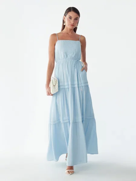 St MRLO Rochie Roannah deschis albastru