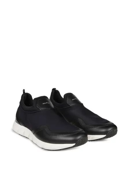 Kožené slip on tenisky Ferragamo černé