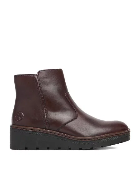 Botine Rieker închis maro