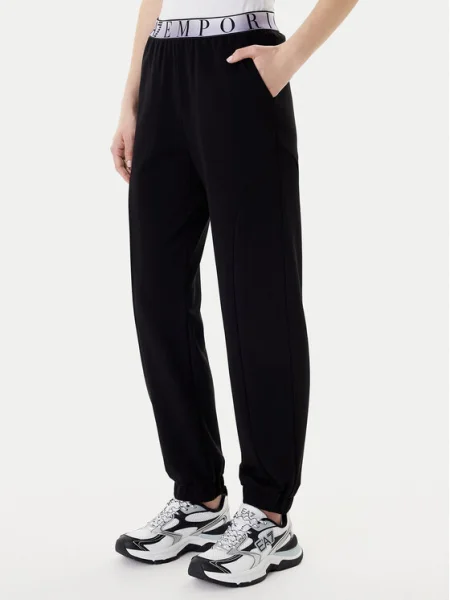 Emporio Armani Долнище анцуг черен