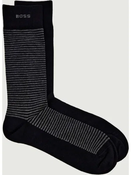 BOSS BLACK Șosete 2P RS Stripe CC negru