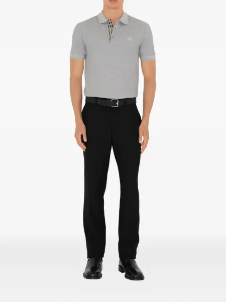 Tricou polo Burberry gri