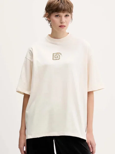 Kaotiko t-shirt z nadrukiem beżowy