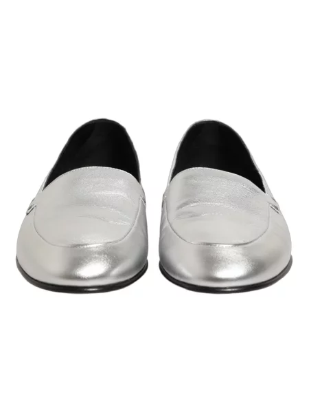 Półbuty Dolce And Gabbana skórzane casual szare
