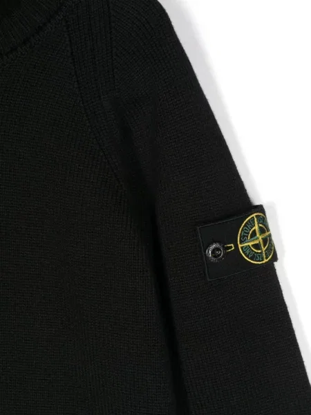 Sweter dziecięcy Stone Island czarny