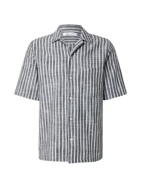 Samsøe Samsøe Košeľa Oscar tmavozelená biela