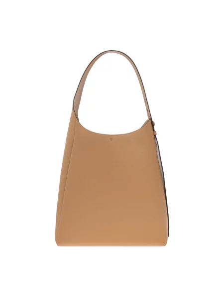 Torebka skórzana Tory Burch skórzana elegancka brązowa