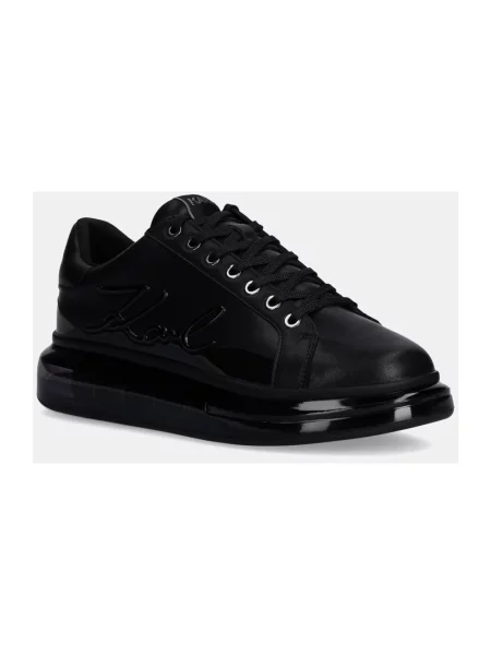 Sneakersy Karl Lagerfeld skórzane czarne