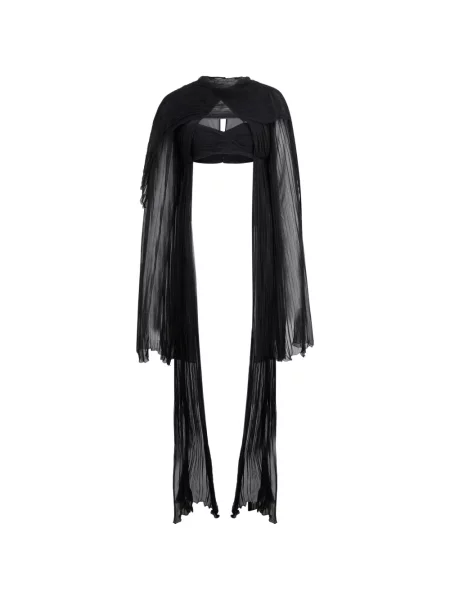 Top Alberta Ferretti de mătase negru