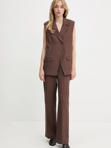 Samsøe Samsøe Kamizelka Typu Blezer Sathena braun brązowa