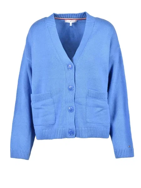 Kardigan Tommy Hilfiger niebieski