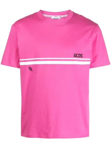 Tricou Gcds cu imagine scurt roz