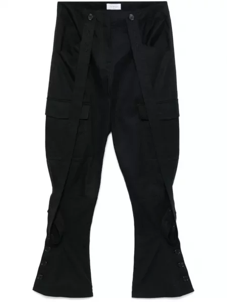 Spodnie cargo Off-white na ramiączkach białe