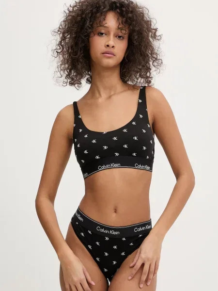 Calvin Klein Underwear braletka s bavlnou černá