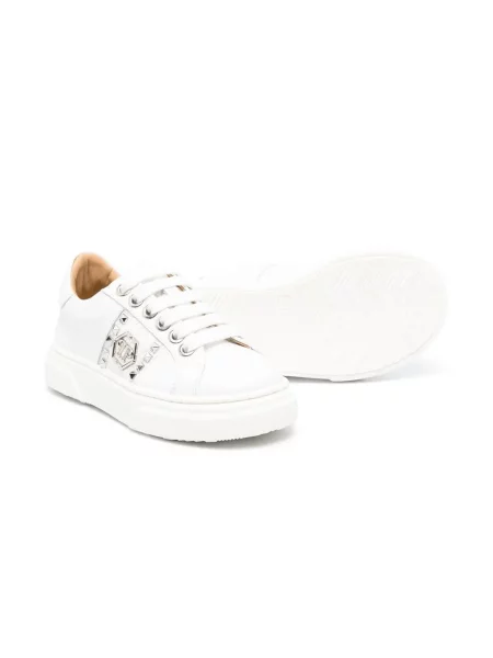 Dětské tenisky Philipp Plein bílé