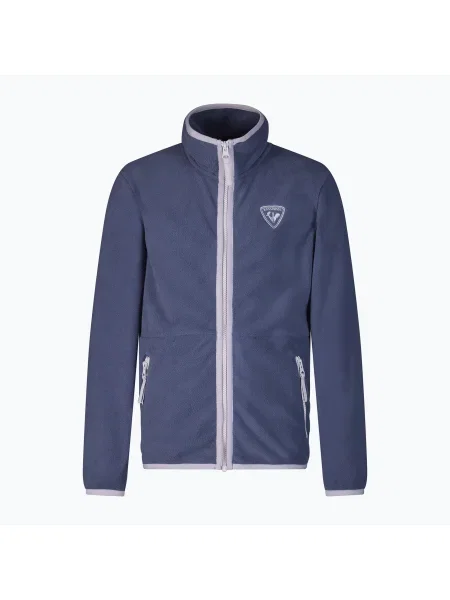 Gyerek polár pulóver Rossignol Jr Strawpile Fleece Fz True Night Blue. Méret: 14 kék