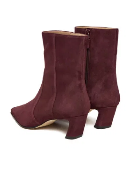 Stuart Weitzman Škornji Stassi Bordo rdeča
