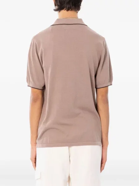 Gulerat scurt tricou polo Mc2 Saint Barth gri