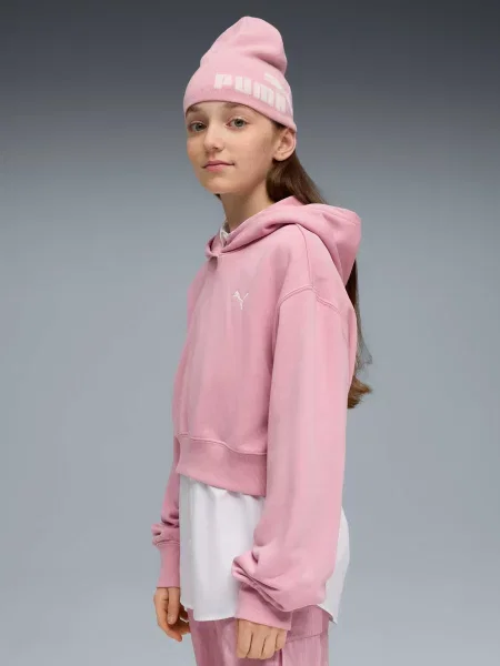 Дитяче Худі PUMA Wardrobe Ess Hoodie комбінований верх рожевий