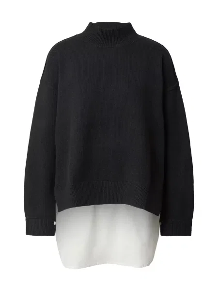 ABOUT YOU Rochie tricotat Tilda negru alb