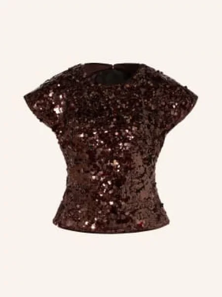 Top Ganni z cekinami