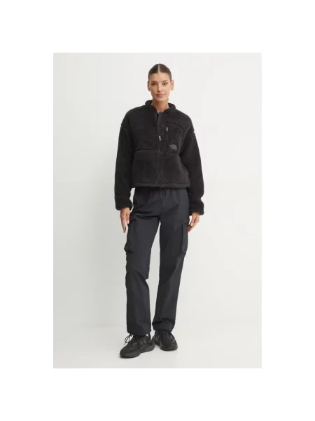 Bluza rozpinana The North Face z logo w miejskim stylu czarna