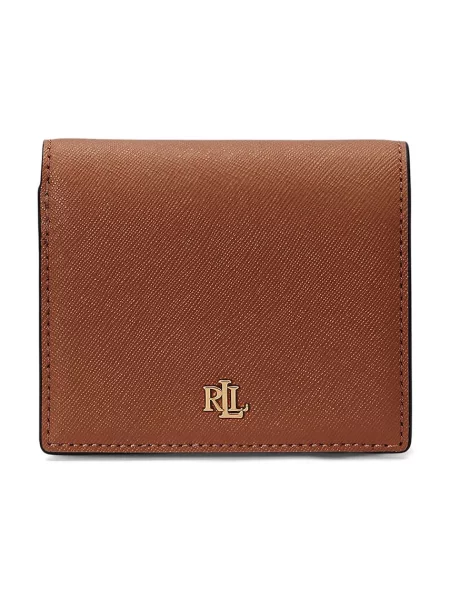 LAUREN RALPH LAUREN Малък дамски портфейл кафяв