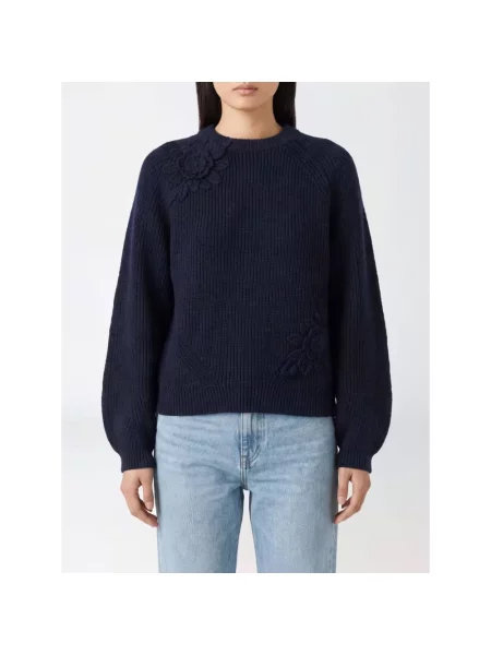Sweter Twinset niebieski