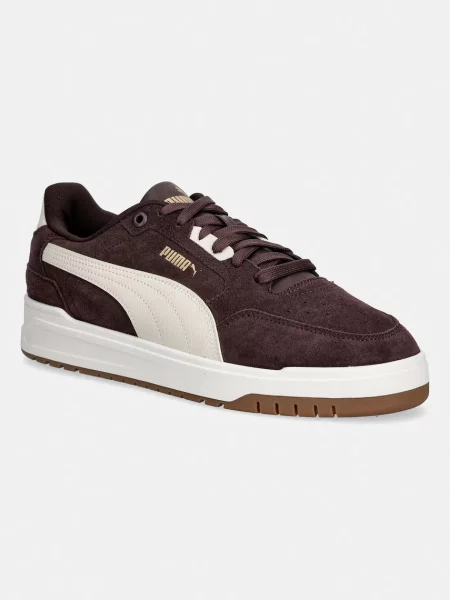 Puma Shuffle Downtown sneakers pentru bărbați din piele întoarsă maro