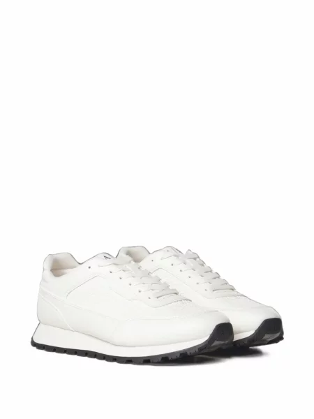 Sneakerși Armani Exchange cu autograf alb