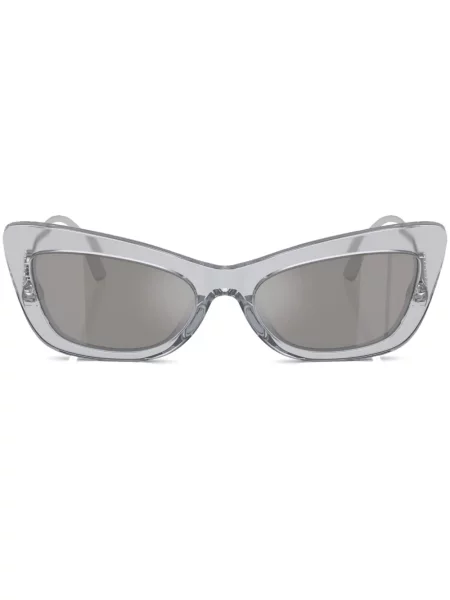 Ochelari de soare Dolce & Gabbana Eyewear de cristal argintiu