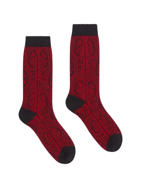 Șosete Dries Van Noten de lână roșu