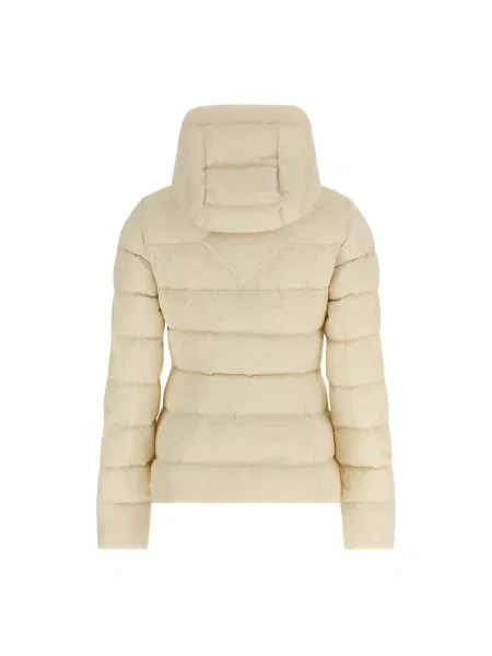 Canada Goose Kurtki Kobieta Beżowy M Zamsz Ivory Aira Pikowana Kurtka Zimowa biała