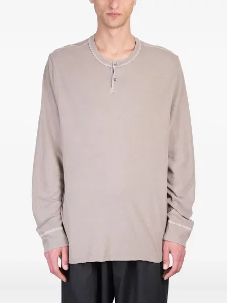 Tricou James Perse cu guler henley