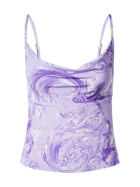 Versace Jeans Couture Top albastru / mov deschis alb