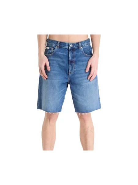 Calvin Klein Jeans Szorty jeansowe niebieski