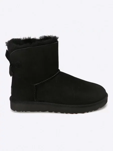 Botine Ugg cu funde negru
