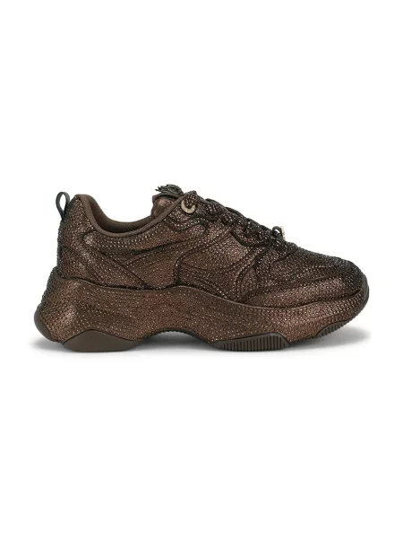 Kurt Geiger London Starlight Runner sneakers pentru femei din piele întoarsă maro