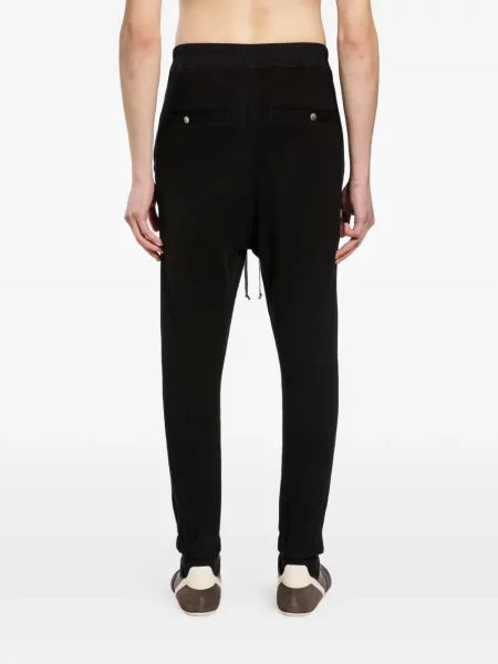 Τρέξιμο κορδόνι περίσφιξης παντελόνι Rick Owens μαύρο