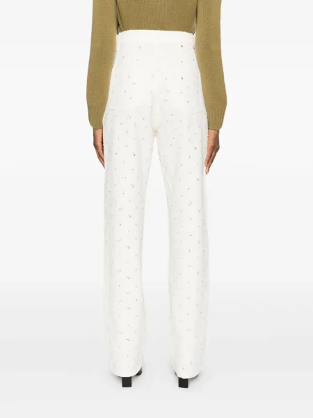 Pantaloni Golden Goose alb