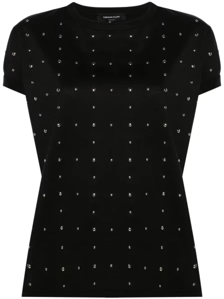 Koszulka Fabiana Filippi z ćwiekami czarna