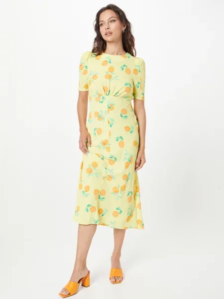 Nasty Gal Rochie / auriu / verde / verde pastel galben