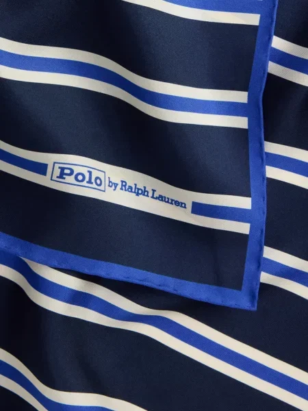 Μεταξωτό καρό polo Polo Ralph Lauren με αυτόγραφο μαύρο